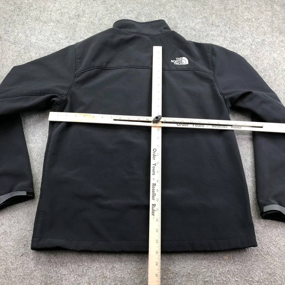 The North Face Jacket Mens Medium Black Softshell Fleece Full Zip Outdoor